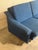 Blue Upholstered Convertible Sofa Daybed 3-Seat Couch Lounge Mid-Century Modern 1970s For Sale - Image 9 of 11