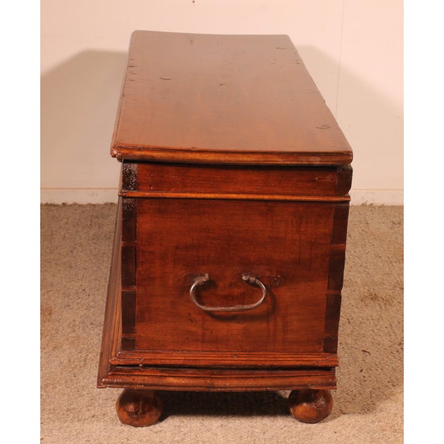 17th Century Spanish Chest in Walnut For Sale - Image 4 of 11