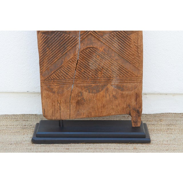 African Ancient African Igbo Carved Door For Sale - Image 3 of 8
