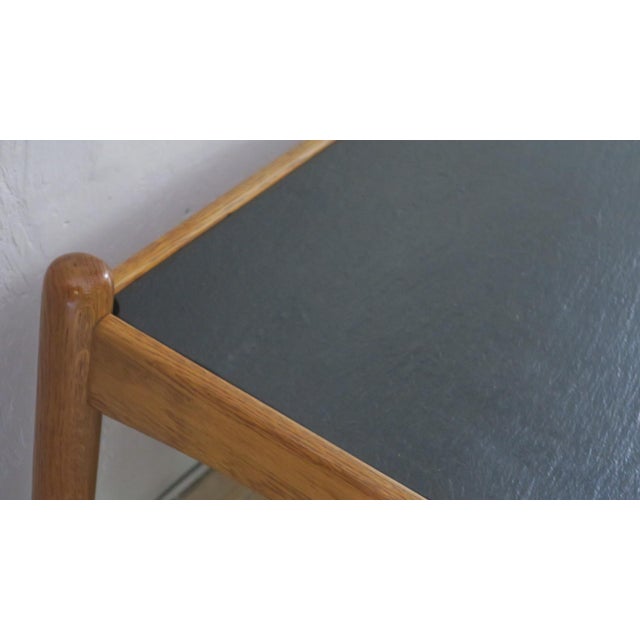 Mid-Century Modern Oak and Slate Coffee Table by Eric Merthen, Sweden, 1960s For Sale - Image 4 of 9