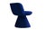 Coraje Dining Chair in Blue Velvet from Moanne For Sale - Image 4 of 5