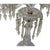 American Vintage Pair 14" Modular Crystal 3-Light Candelabras Threaded European Lead Crystal Complete With Prisms For Sale - Image 3 of 12