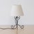 1940s French Painted Iron Scroll Lamp For Sale - Image 4 of 9