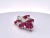 Art Deco 1930s Art Deco Carved Ruby & Diamond Brooch For Sale - Image 3 of 10