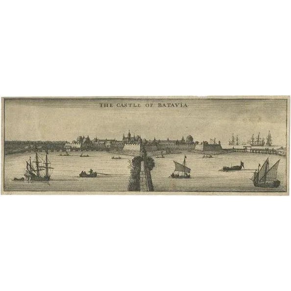 Castle of Batavia in the East-Indies Indonesia, 1669, Paper For Sale - Image 6 of 6