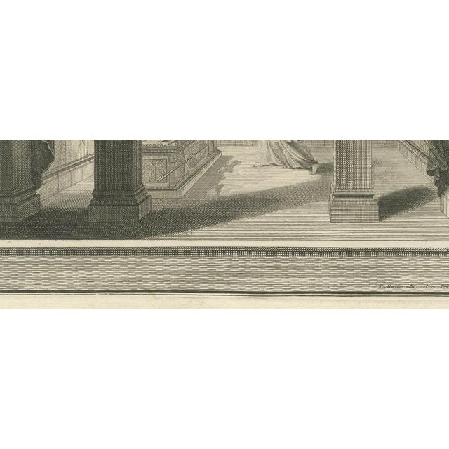 18th Century Pieter Mortier, High Priest and Levites and God Speaks in the Holy of Holies, 1700, Engraving For Sale - Image 5 of 12