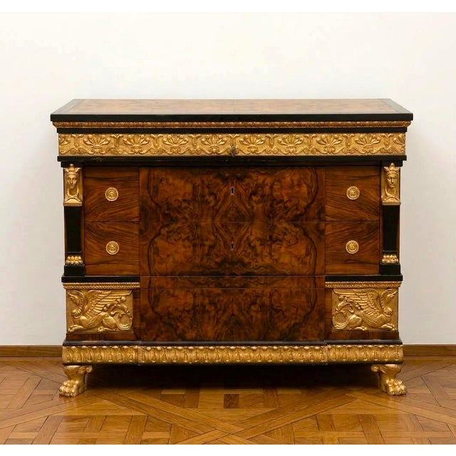 Art Deco Walnut Burl Chest of Drawers from a Venetian Palace, 1930s For Sale - Image 11 of 11
