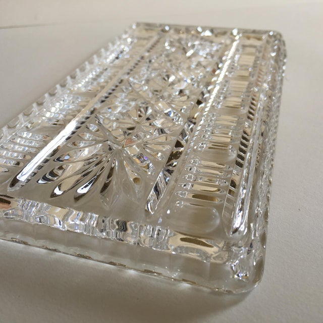 Vintage Echt Bleikristall Beyer Crystal Tray Chairish