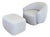 Vanguard Gabriella Swivel Chair & Anderson Ottoman Set For Sale