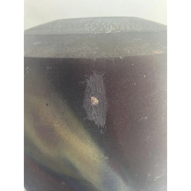 Mid 20th Century Raku Pottery Urn For Sale - Image 9 of 11