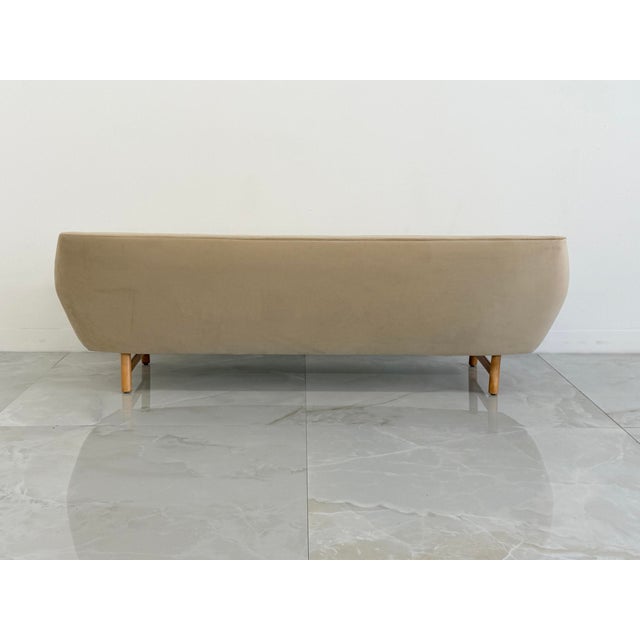Danish Modern Sofa With Teak Paws, Oak H - Base, 1960's, 2 Configurations For Sale - Image 13 of 16