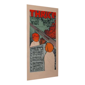 Decorative Concert Tour Poster, American, Screenprint, Art Print, Thrice, 2007