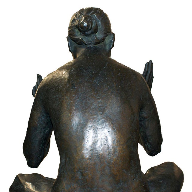 20th Century Bronze Sculpture of Nude Woman For Sale - Image 4 of 5