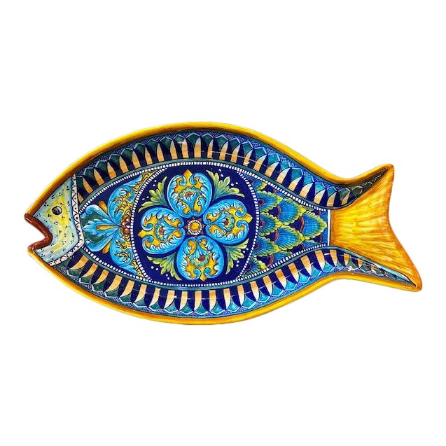 Collectible Majolica Fish Platter For Sale