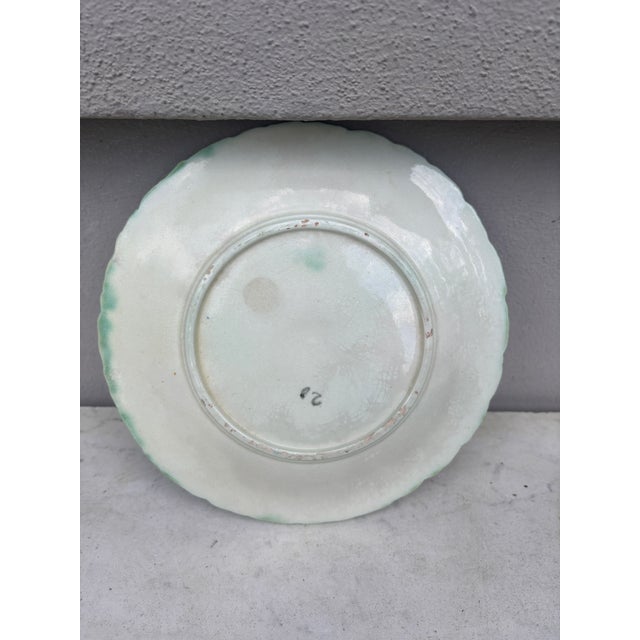 Orchies French Majolica Daisy Plate Orchies, Circa 1890 For Sale - Image 4 of 5