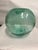 Large Japanese Antique Aqua Glass Fishing Float For Sale In Jacksonville, FL - Image 6 of 7
