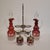 1940s Bohemian Oil, Vinegar, Salt, and Pepper Set in Crystal and Silver-Plated Metal from Convoy, Czech Republic, 1940s For Sale - Image 5 of 18