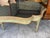 1950s Antique Style Italian Baroque Venetian Hand Painted Aged Glass Top Dining Table For Sale - Image 5 of 7