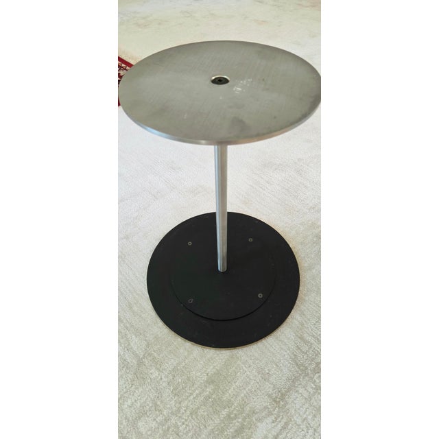 Carlo Malnati Post-Modern Italian Gold Painterly Side Drink Table 80s 90s For Sale - Image 4 of 10