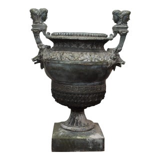 Louis XIV Style Bronze Garden Urn For Sale