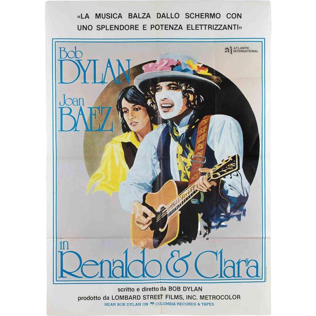 Vintage Italian Two-Fold Renaldo and Clara Poster, 1978 For Sale