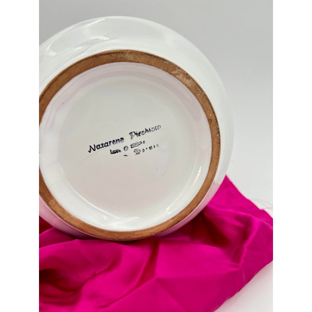 Vintage Italian Ceramic Vase by Nazareno Picchiotti from Deruta, 1970s For Sale - Image 4 of 15