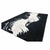 Modern Nepalese Wool & Silk 9X13 Black & White Wave Design Handmade Area Rug #1144031 For Sale - Image 4 of 6