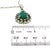 Natural Emerald Diamond Necklace 18" 14k Gold 5.6 TCW Certified For Sale - Image 10 of 13