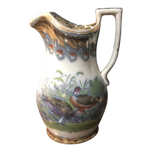 19th Century Victorian Luster Pitcher For Sale