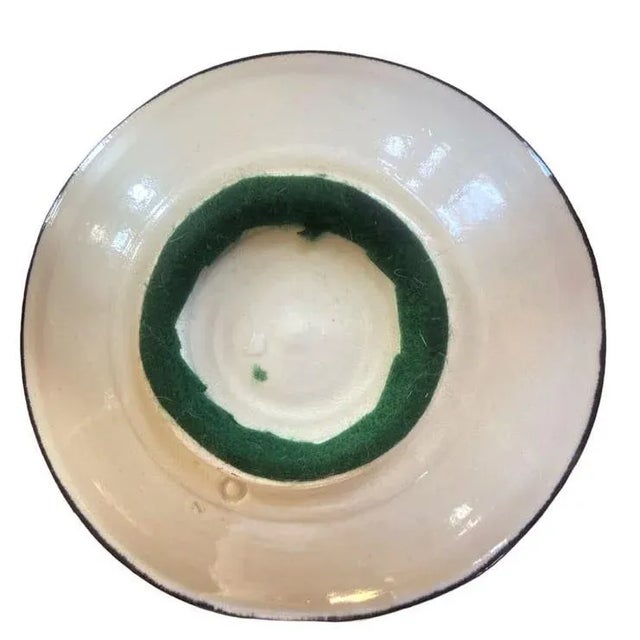 Moroccan Vintage Blue Decorative Bowl - Late 20th Century For Sale - Image 4 of 5