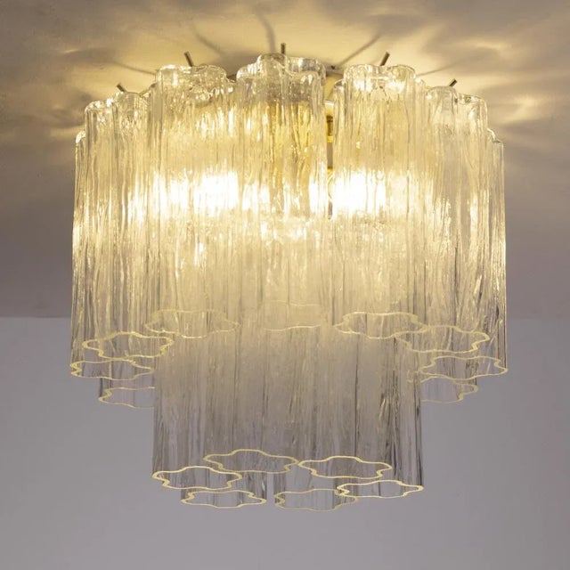 Ceiling Light with Murano Trunci Glass, Italy, 1990s For Sale - Image 6 of 12