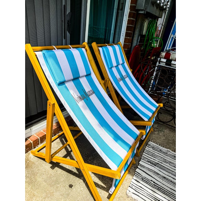 Mediterranean Rare Set of Vintage Neiman Marcus Lounge Chairs. For Sale - Image 3 of 10