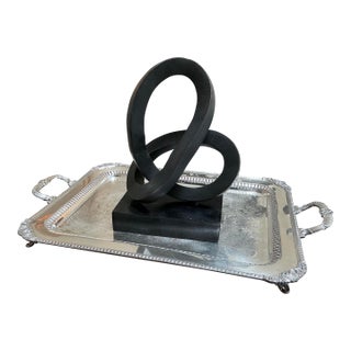1970s Black Metal Infiniti Loop Sculpture For Sale