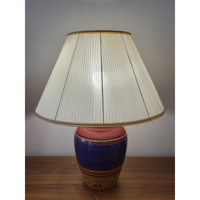 Ceramic Lamp by Hubert Olivier, France, 1980 For Sale - Image 11 of 17