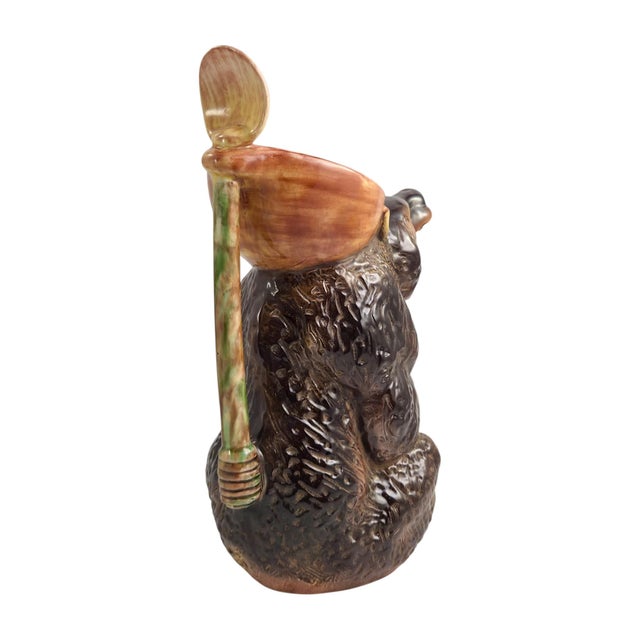 Brown Antique English Majolica Graduated Bear Syrup Jugs by Joseph Holdcroft, 1875, Set of 3 For Sale - Image 8 of 18