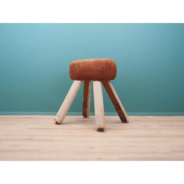 The gymnastic horse was made in the 80s, Danish production. Wooden surface after refreshing. The legs have been covered...