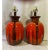 Vintage Orange and Brown Drip Glaze Ceramic Lamp - a Pair For Sale In Detroit - Image 6 of 6