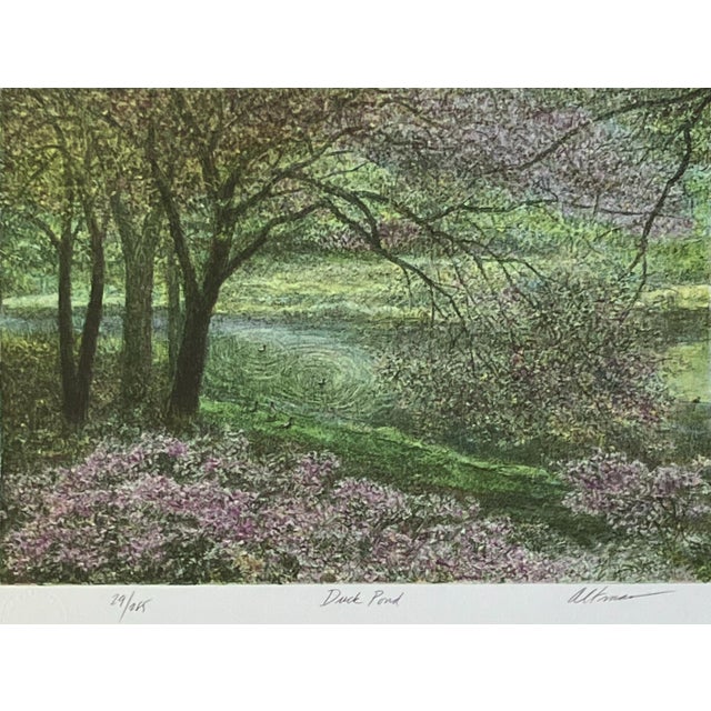 Artist: Harold Altman (American, 1924-2003) Title: Duck Pond Year: circa 1980 Medium: Original color lithograph Edition:...