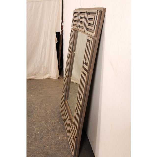 Greek Key Artisan-Made Mirror, 5+ Ft Tall For Sale In Atlanta - Image 6 of 9