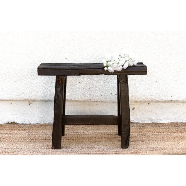 Wabi Sabi Reclaimed Wood Bench For Sale In Los Angeles - Image 6 of 6