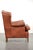 Wing Club Chair in Cowhide Leather For Sale - Image 3 of 12