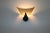 "Book" Wall Lamp Murano Grey Glass. Black Lacquered Metal Mounting. Designed By Carlo Nason for ITRE. Dimensions: Width 14...