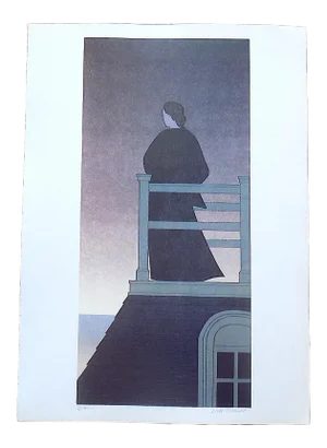Vintage Lithograph-"Dawn"-After Will Barnet-Signed/Titled