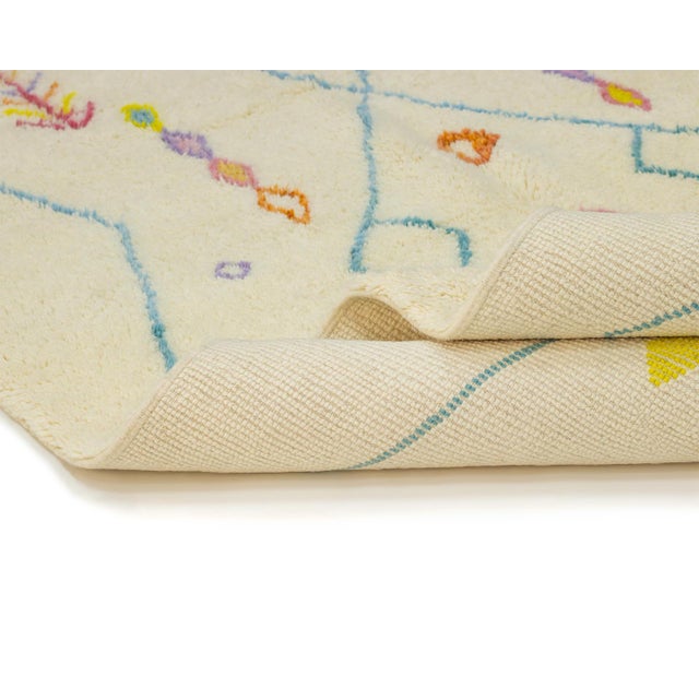 Hand-Knotted Wool Rug by Azele Studio For Sale - Image 6 of 9