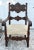 Carved Walnut Tudor Armchair Jacobean Throne Chair Circa 1900 Ornate For Sale - Image 11 of 12