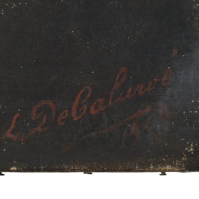 L. De Caluwé, Portrait of a Man, Early 20th Century, Painting on Canvas For Sale - Image 3 of 15