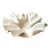 White Bonnet Ruffled Organic Asymmetrical Handkerchief Bowl For Sale