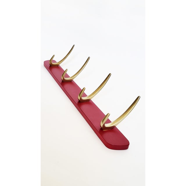 Wood Mid-Century Modern Wall-Mounted Wardrobe, 1950s For Sale - Image 7 of 8