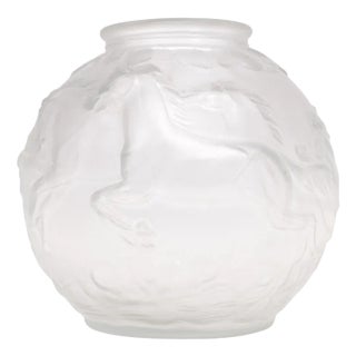 Art Deco Satined Ball Vase by Karl Zentner, 1930s For Sale