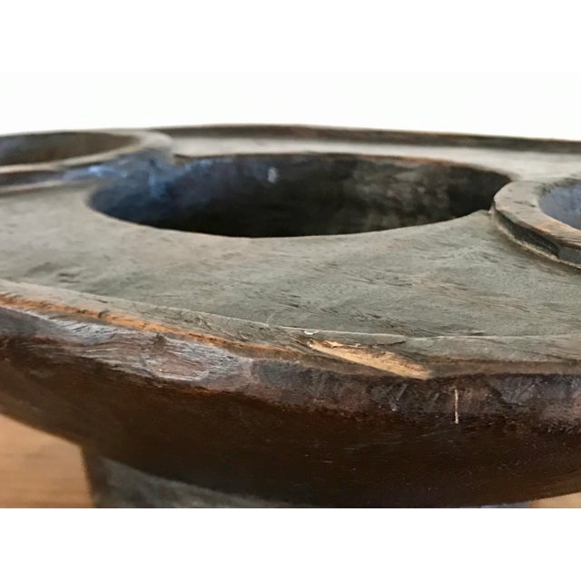 Vintage Mid 20th Century Zulu Carved Wooden Meat Platter For Sale - Image 11 of 13
